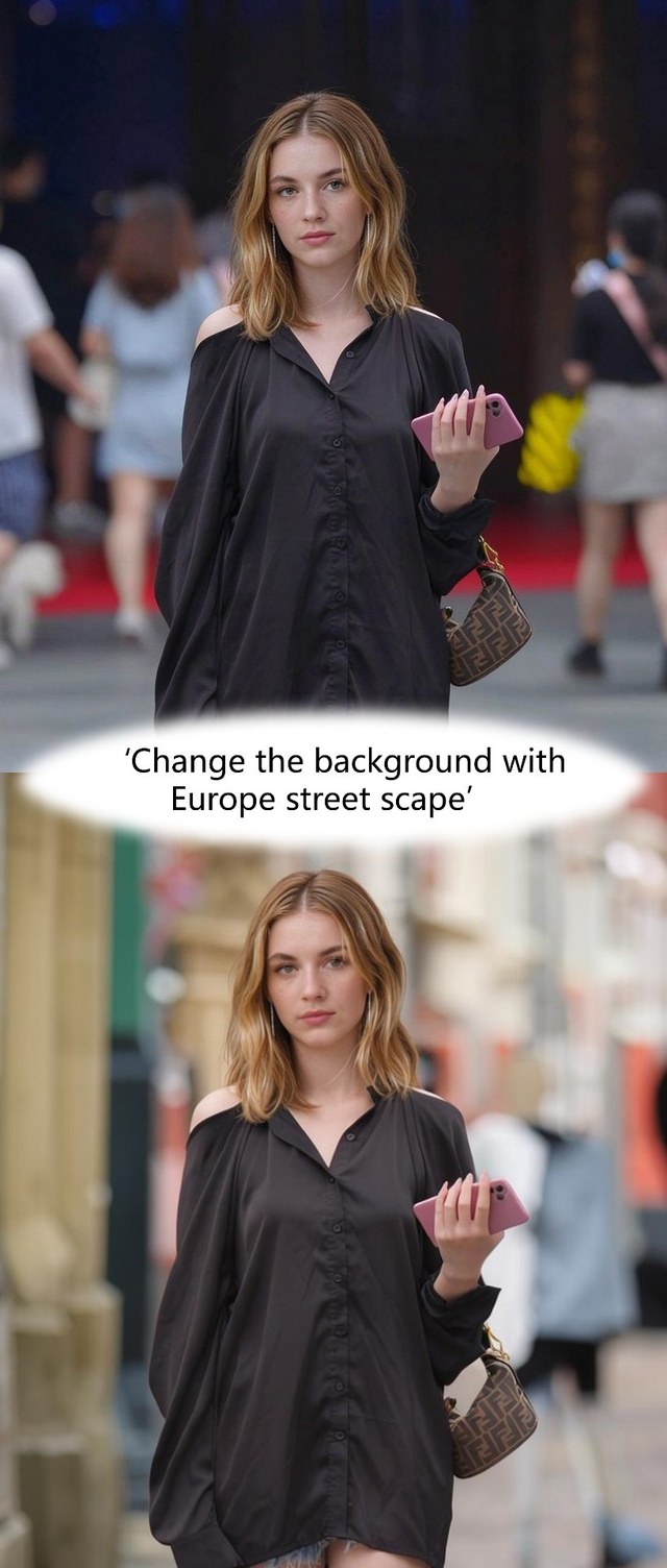 Remove all the people in the background